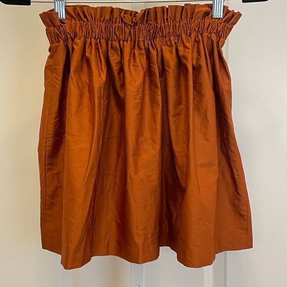 NWT Zara A-Line Mini Skirt - Women Size XS - Rust - Picture 4 of 6